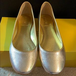 Vintage J. Crew City Metallic Ballet Flats